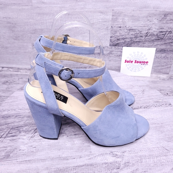 Jones New York Suede Izzie Block Heel Sandal 9